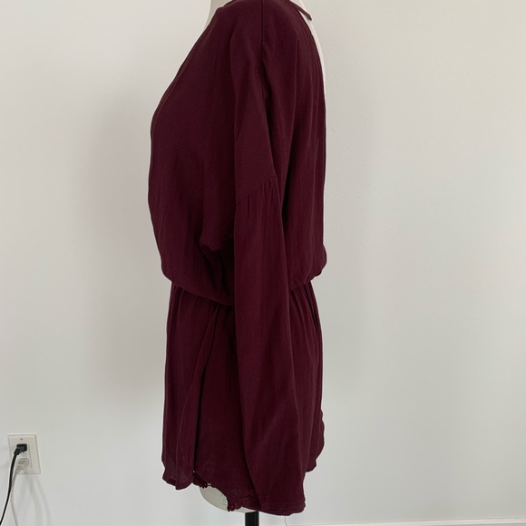 ASTR Peek-a-Boo Lace Silk Blend Romper - Picture 5 of 8